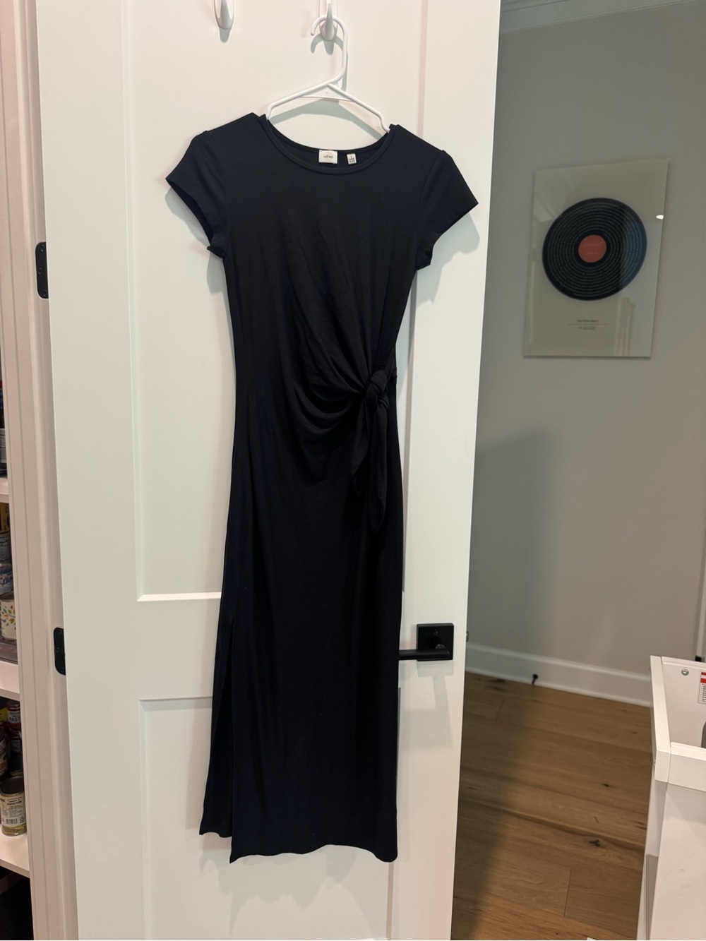 Wilfred Black Knot-Detail Midi Dress